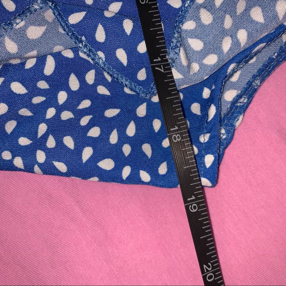 SOLD  Blue and White Polka Dot Dress - Picture 10 of 13
